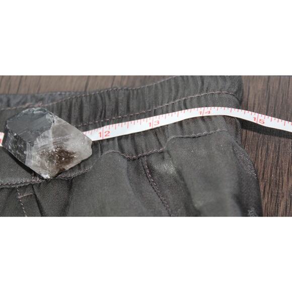 Anthropologie Sheer Satin Joggers Shiny Metallic Holiday XS - Picture 6 of 11